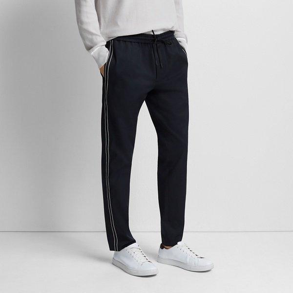 Club Monaco Black Elasticated Tape Pant