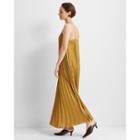 Club Monaco Marigold Strappy Pleated Maxi Dress