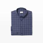Club Monaco Color Blue Slim Windowpane Check Shirt