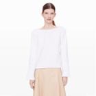 Club Monaco Color White Arlet Crop Sweater In Size L