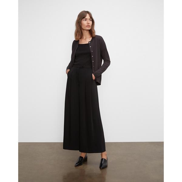 Club Monaco Wide Leg Crepe Trousers