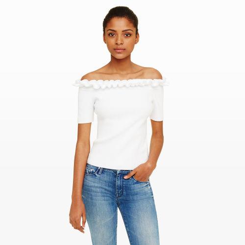 Club Monaco Color White Senella Sweater