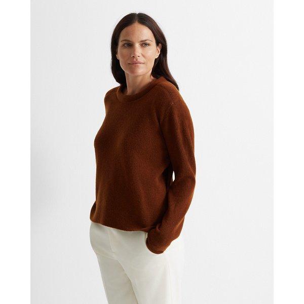 Club Monaco Brown Bubble Crewneck Sweater