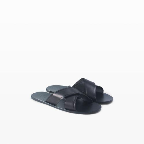 Club Monaco Color Black Ancient Greek Kritonas Sandal
