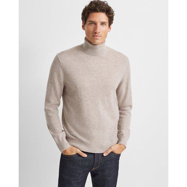 Club Monaco Oatmeal Cashmere Turtleneck
