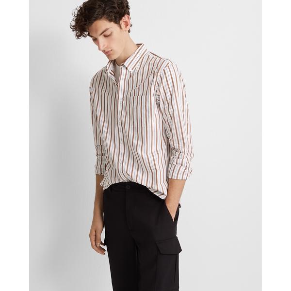Club Monaco Slim Winter Stripe Shirt