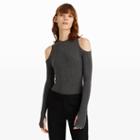 Gbtso Color Grey Gbtso Cold-shoulder Top