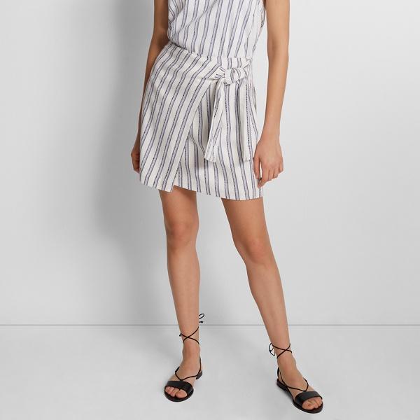 Club Monaco Blue/white Stripe Mairead Striped Skirt