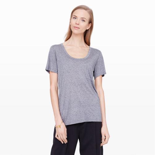 Club Monaco Color Black Kari Slub Tee