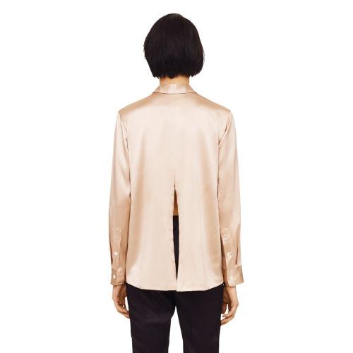 Club Monaco Color Porcelain Powder Lindsey Charmeuse Top