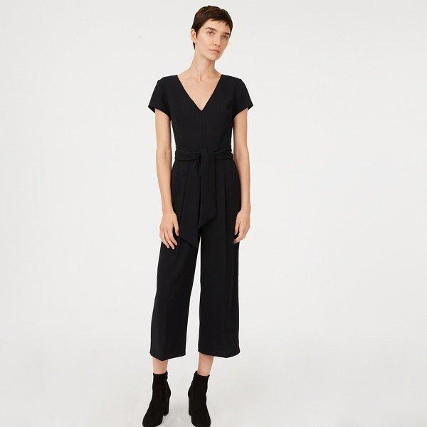 Club Monaco Soot Black Sannah Jumpsuit