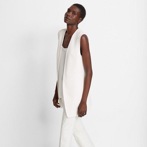 Club Monaco Desert Stone Baalen Pleat Back Vest