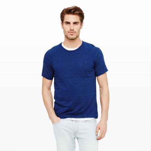 Club Monaco Color Blue Boucle Crew In Size Xl