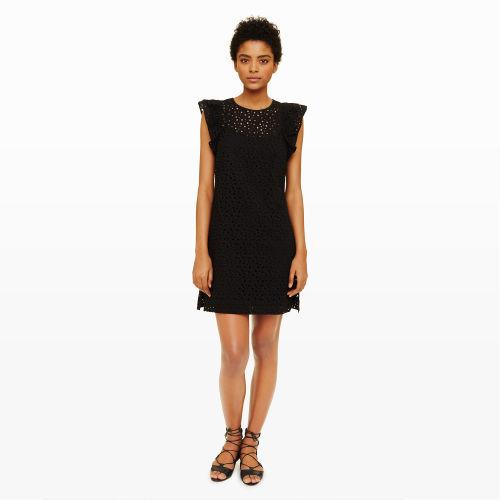 Club Monaco Color Black Nadeer Eyelet Dress
