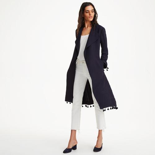 Club Monaco Color Blue Kenzee Trench Coat