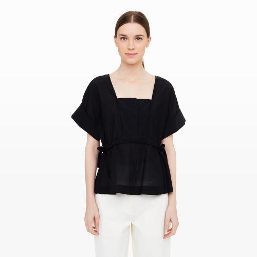 Club Monaco Collection Color Black Palmisa Tie Top