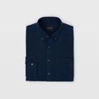 Club Monaco Color Blue Slim Double-faced Check Shirt