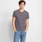 Club Monaco Navy And White Williams Pocket Crew