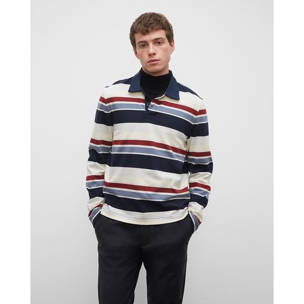 Club Monaco Striped Rugby Shirt
