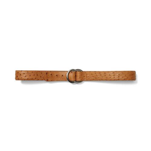Club Monaco Color Brown W. Kleinberg Ostrich Belt In Size 34