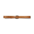 Club Monaco Color Brown W. Kleinberg Ostrich Belt In Size 34