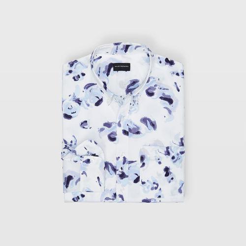 Club Monaco Slim Flores Des Aguas Shirt