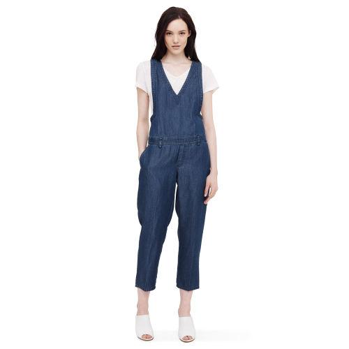 Club Monaco Color Blue Dennya Denim Jumper In Size 0