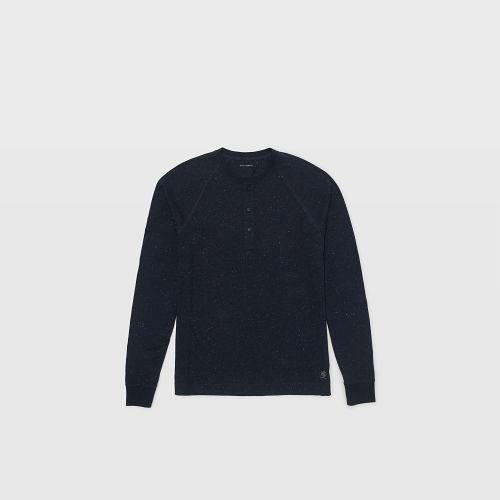 Club Monaco Color Blue Donegal Henley