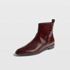 Club Monaco Burgundy Trycia Flat Boot