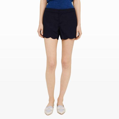 Club Monaco Color Blue Amber Textured Shorts