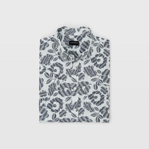 Club Monaco Slim Abstract Floral Shirt