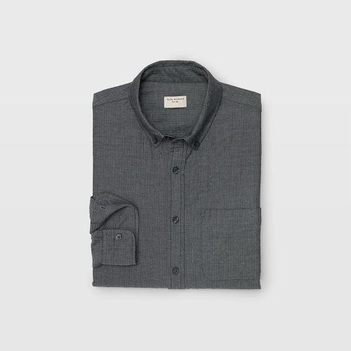 Club Monaco Color Grey Slim Crinkle Solid Shirt