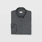 Club Monaco Color Grey Slim Crinkle Solid Shirt