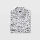 Club Monaco Color White Multi Slim Dot Print Shirt