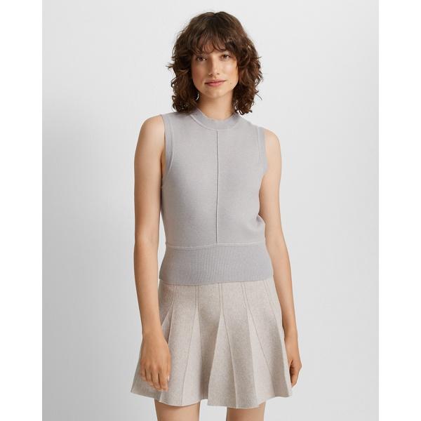 Club Monaco Chic Cream Pleated Sweater Skirt
