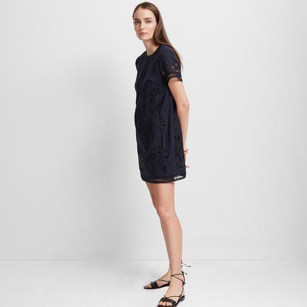 Club Monaco Navy Luceenie Linen Dress