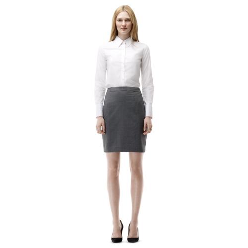 Club Monaco Color Grey Manhattan Tex Skirt