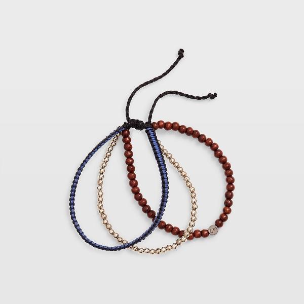 Club Monaco Blue Multi Beaded Bracelet Pack