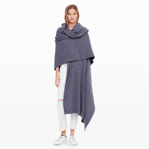 Club Monaco Color Black Justy Cashmere Airport Wrap
