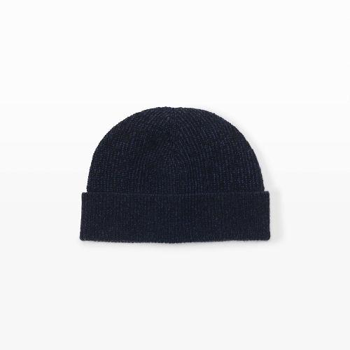 Club Monaco Color Blue/black Plaited Cashmere Hat