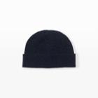 Club Monaco Color Blue/black Plaited Cashmere Hat