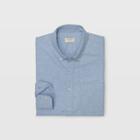 Club Monaco Color Blue Flannel Dot Shirt