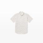 Club Monaco Color White Multi Short-sleeve Match Shirt