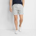 Club Monaco Grey Melange Multi Maddox 9 Double-faced Short