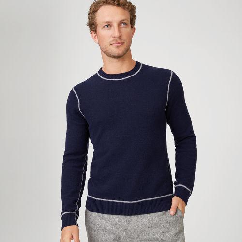 Club Monaco Color Blue Soft Wool Crew