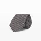 Club Monaco Color Grey Wool-diamond Weave Tie