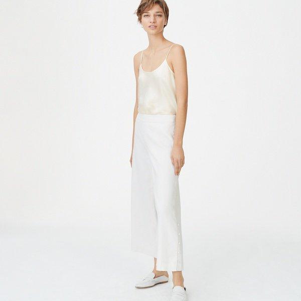 Club Monaco White Joannah Linen-blend Pant