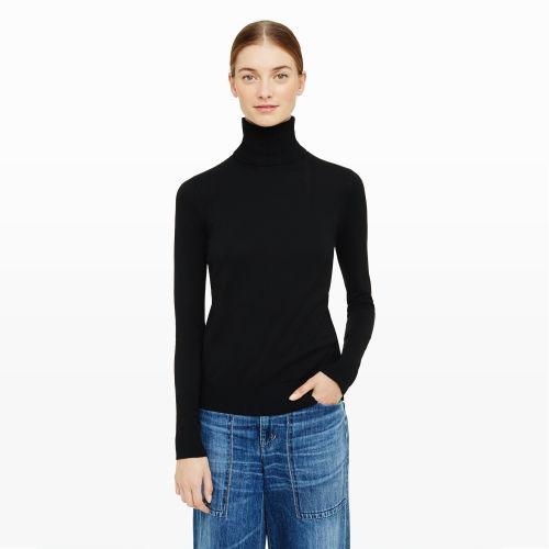 Club Monaco Color Black Angile Turtleneck