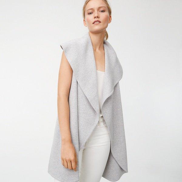 Club Monaco Light Heather Grey Delaynee Vest