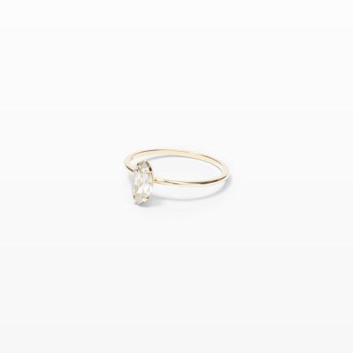 Club Monaco Color Gold Bing Bang Marquis Ring In Size 6